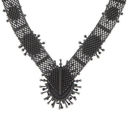 image for Necklace Galaxy in Glass Black  extra large, medium, small