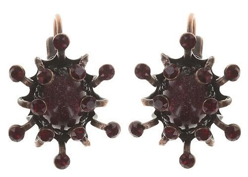 image pour Boucles d'oreilles Eurowire Galaxy in Glass Rouge  small