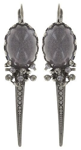 image pour Boucles d'oreilles Eurowire Galaxy in Glass Blanc / Gris  medium