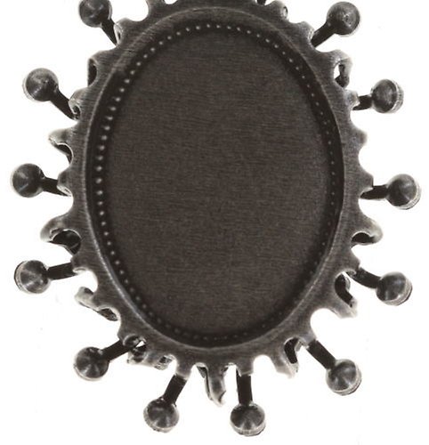 image pour Clou d'oreille pendant Galaxy in Glass Noir  large, small