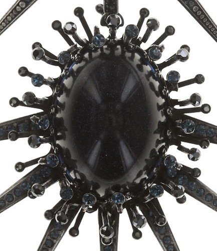 image for Earring Stud Dangling Galaxy in Glass Black  extra large, medium