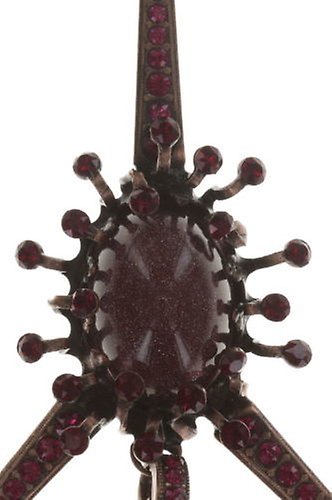 image pour Clou d'oreille pendant Galaxy in Glass Rouge  extra large, medium