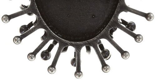 image for Ring Galaxy in Glass Black  extra large