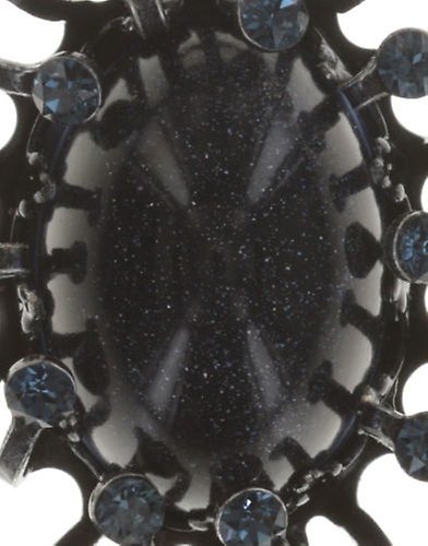 Bild für Halskette mit Anhänger Galaxy in Glass Schwarz  Medium