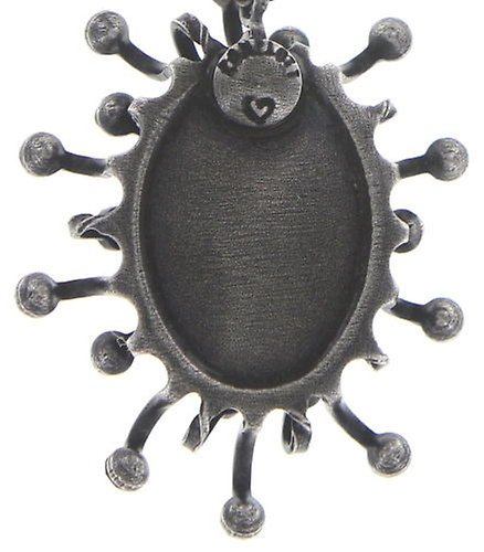 image for Necklace Pendant Galaxy in Glass Black  medium