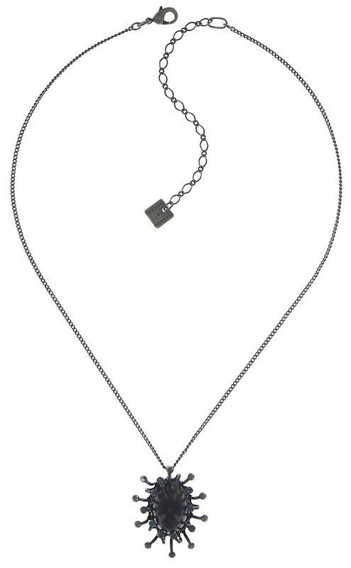 image for Necklace Pendant Galaxy in Glass Black  medium