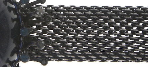 image pour Bracelet Galaxy in Glass Noir  extra large, small