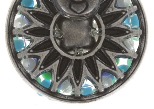 Bild für Ohrstecker Dream Catcher Grün / Weiß / Blau  kleinstes