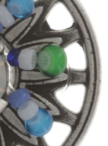 image pour Clou d'oreille Dream Catcher Vert / Blanc / Bleu  extra small