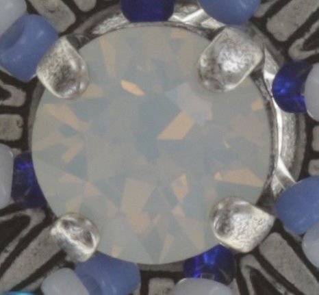 Bild für Ohrstecker Dream Catcher Grün / Weiß / Blau  Extra Small