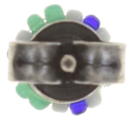 Bild für Ohrstecker Dream Catcher Grün / Weiß / Blau  