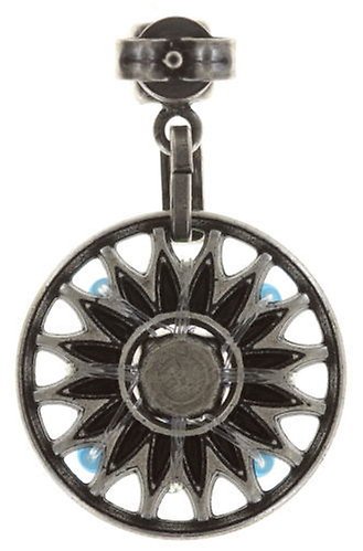 Bild für Ohrstecker baumelnd Dream Catcher Grün / Weiß / Blau  Extra Small