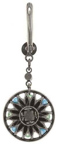 Kép Earring dangling Dream Catcher Green / White / Blue  smallest