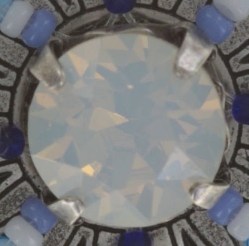 Bild für Ring Dream Catcher Grün / Weiß / Blau  klein