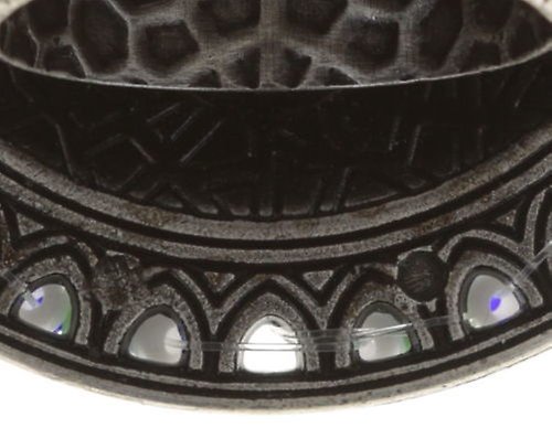 Bild für Ring Dream Catcher Grün / Weiß / Blau  double extra large