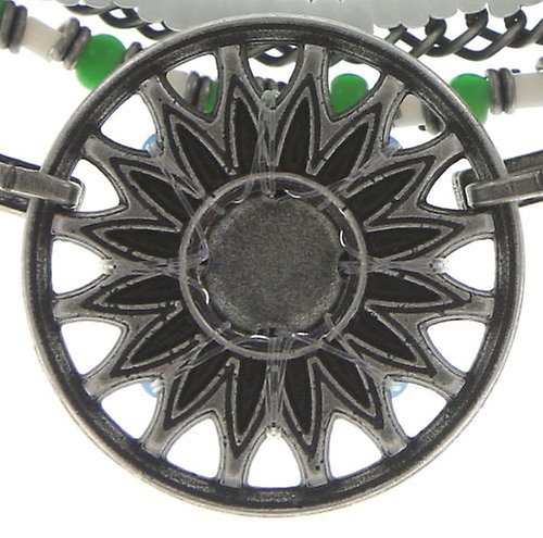 image for Necklace Dream Catcher Green / White / Blue  