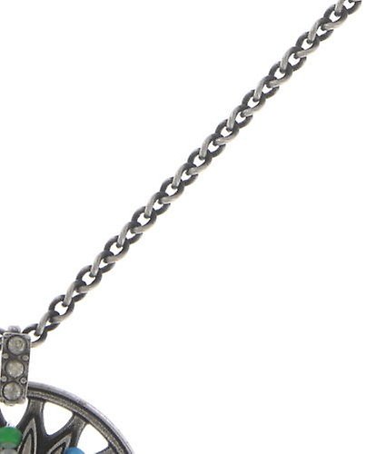 image pour Collier pendant Dream Catcher Vert / Blanc / Bleu  small