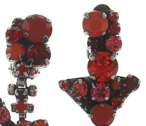 image for Earring Clip Dangling You Missed It Red  large