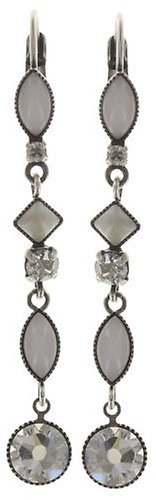 image pour Boucles d'oreilles Eurowire pendantes Mini Treasure II Blanc  