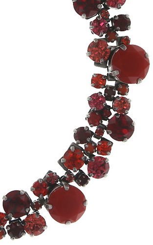 Bild für Choker Collier Ballroom Classic Glam Rot  
