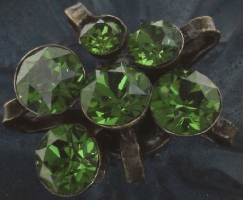 image pour Boucles d'oreilles Clip Samurai Bloom Bleu / Vert  no. 6