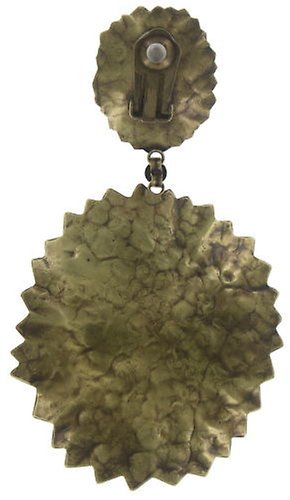 image pour Boucle d'oreille Clip pendante Samurai Bloom Rose / Rouge  no. 5 & 8