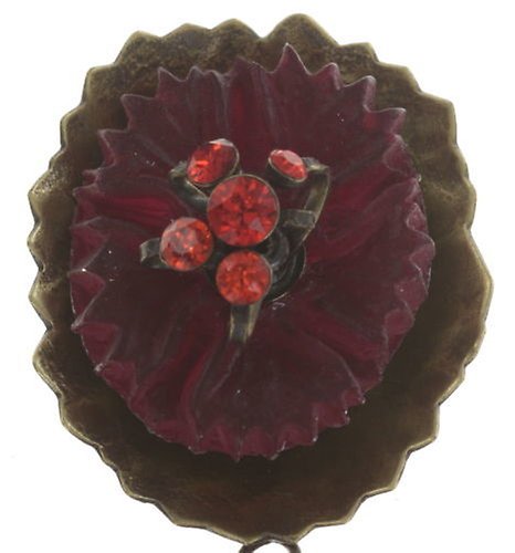 Bild für Ohrring Clip Samurai Bloom Pink / Rot  no. 5 & 8