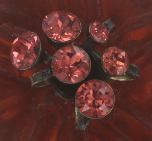 image for Ring Samurai Bloom Pink / Red  no. 6