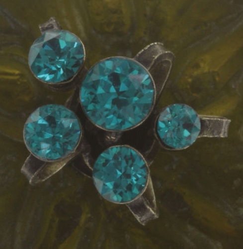 Bild für Ring Samurai Bloom Blau / Grün  no. 5