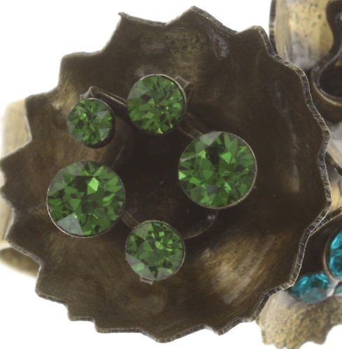 image pour Anneau Samurai Bloom Bleu / Vert  no. 2, 3 & 4