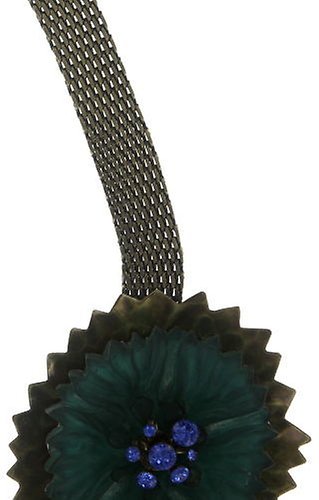 image for Necklace Collier Samurai Bloom Blue / Green  