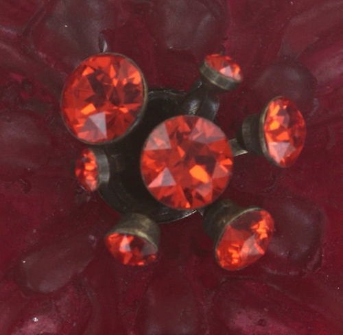 image pour Collier pendant Samurai Bloom Rose / Rouge  no. 8