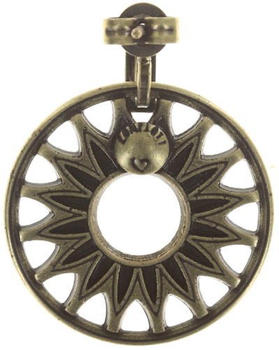 image pour Clou d'oreille pendant Rosone Jaune  medium