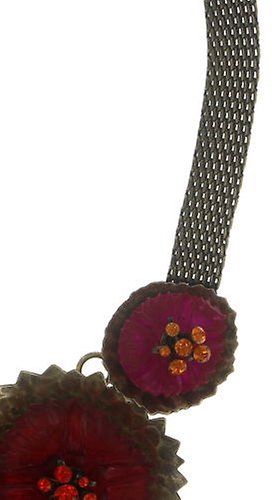 image for Necklace Collier Samurai Bloom Pink / Red  