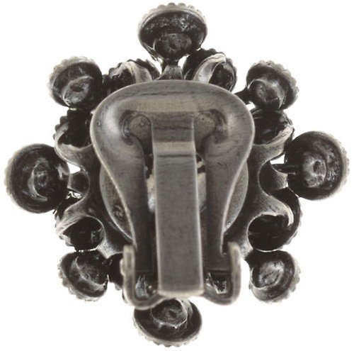 Bild für Ohrringe mit Clip Caviar de Luxe Weiß  10 mm