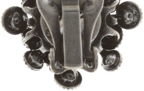 Bild für Ohrringe mit Clip Caviar de Luxe Weiß  10 mm