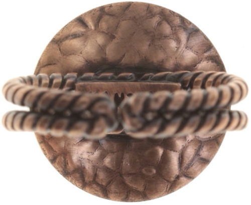 image for Ring Rivoli Concave White / Light Rose crystal vitrail light small