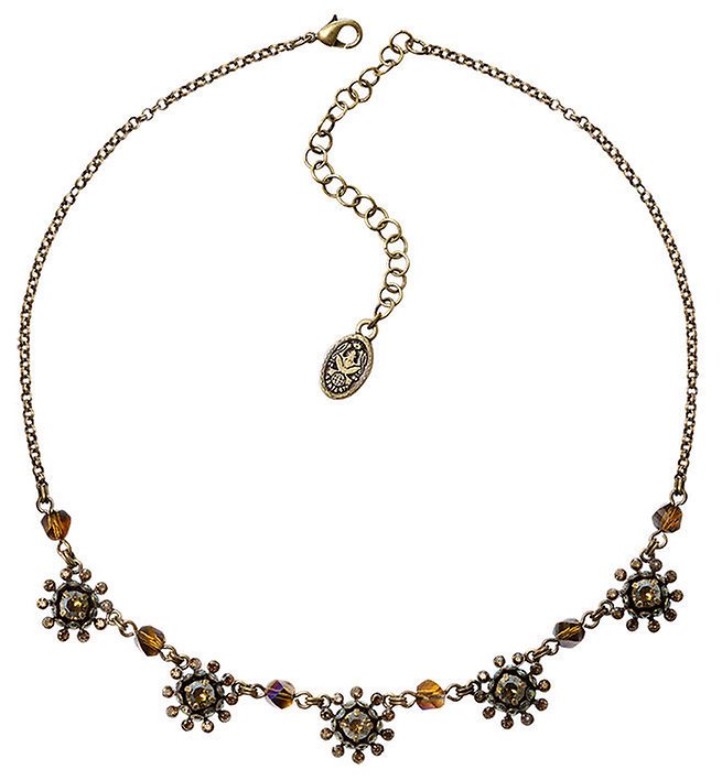 image for Necklace Pool-Side Flower Brown  