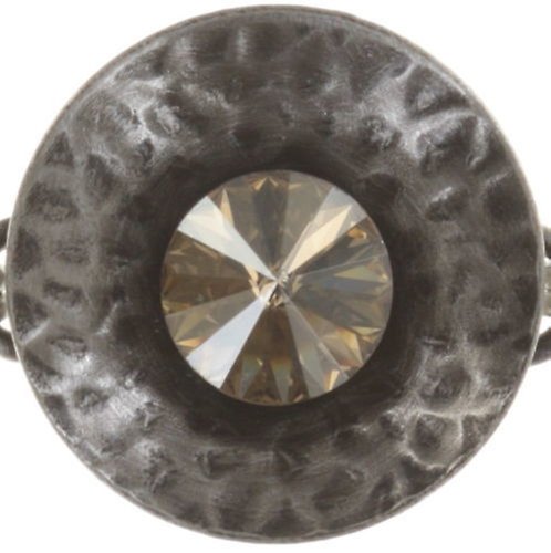 image for Bracelet Rivoli Concave Beige crystal golden shadow extra small