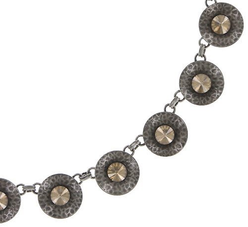 image pour Collier Rivoli Concave Beige crystal golden shadow extra small