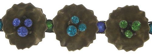 Bild für Armband Samurai Bloom Blau / Grün  no. 4