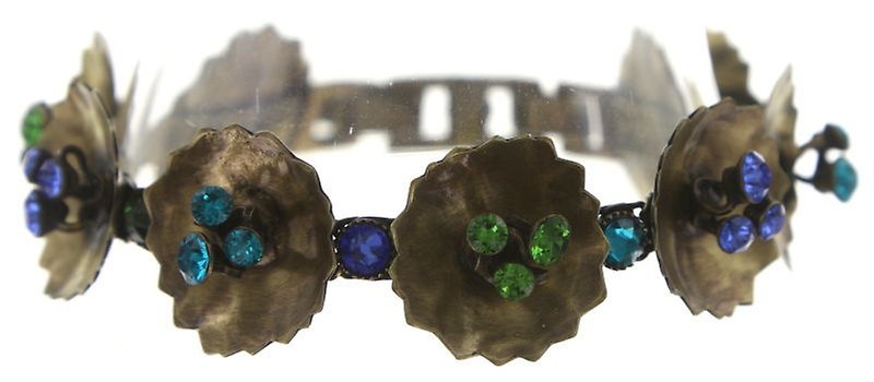 Bild für Armband Samurai Bloom Blau / Grün  no. 4