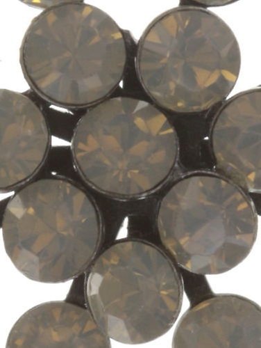 image for Earring Stud Magic Fireball White / Grey light grey opal Classic Size (21mm Ø)