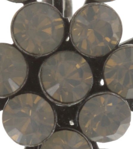 image for Earring eurowire Magic Fireball White / Grey light grey opal Classic Size (21mm Ø)