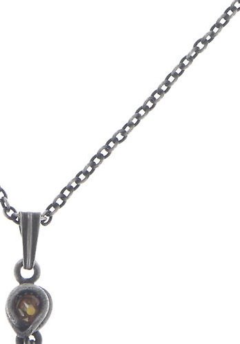 Bild für Halskette mit Anhänger Sparkle Twist Braun crystal metallic sunshine 