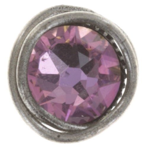 image pour Clou d'oreille Sparkle Twist Blanc / Rose Clair crystal vitrail light 