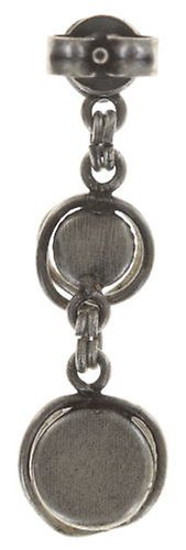 image pour Clou d'oreille pendant Sparkle Twist Marron crystal metallic sunshine 