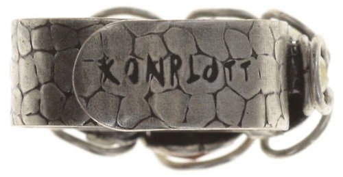 image for Ring Sparkle Twist Brown crystal metallic sunshine 