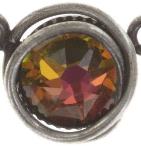 image for Necklace Sparkle Twist Green crystal vitrail medium 