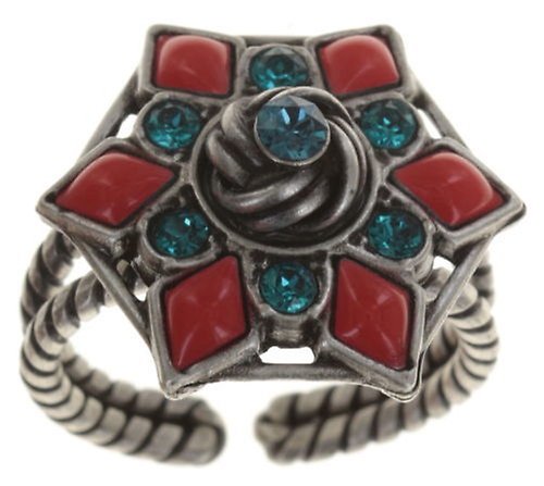 image for Ring Arabic Nights Blue / Orange  